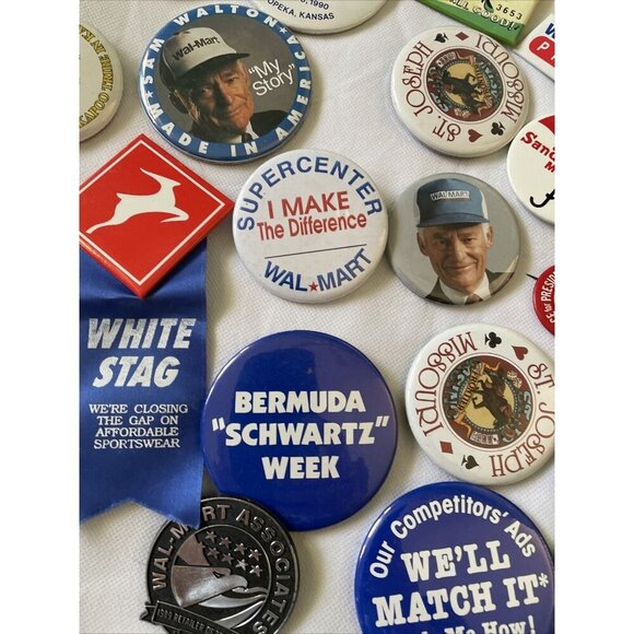 Vintage Pinback Button & Ribbon Collection Celebrate Nostalgia St. Joseph Walm - Picture 11 of 12